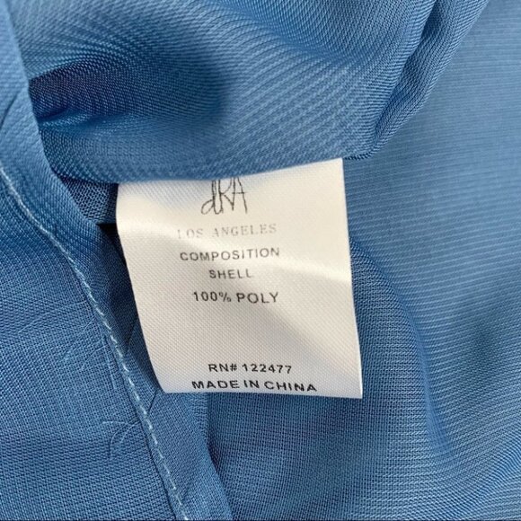 Anthropologie dRA Sham Top Blouse Blue Camisole Peplum Ruffle Size XS - Picture 10 of 13